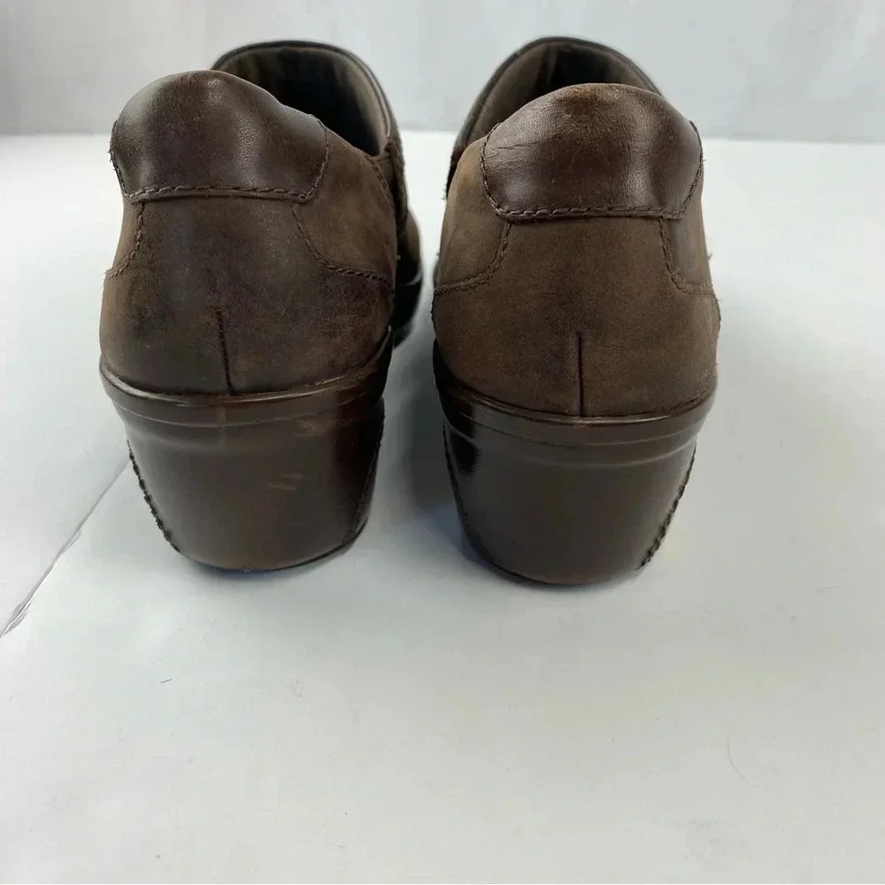 Clarks Womens 6.5 Brown Leather Marion Helen Booties Ankle Boots